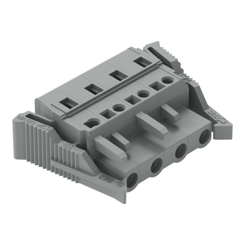1-conductor female connector, CAGE CLAMP&reg;, 2.5 mm&sup2;, gray