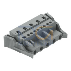 1-conductor female connector, CAGE CLAMP&reg;, 2.5 mm&sup2;, gray