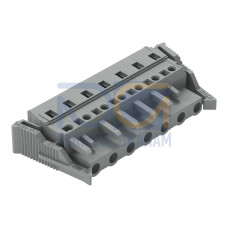 1-conductor female connector, CAGE CLAMP&reg;, 2.5 mm&sup2;, gray
