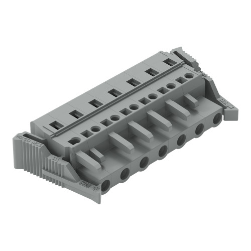 1-conductor female connector, CAGE CLAMP&reg;, 2.5 mm&sup2;, gray