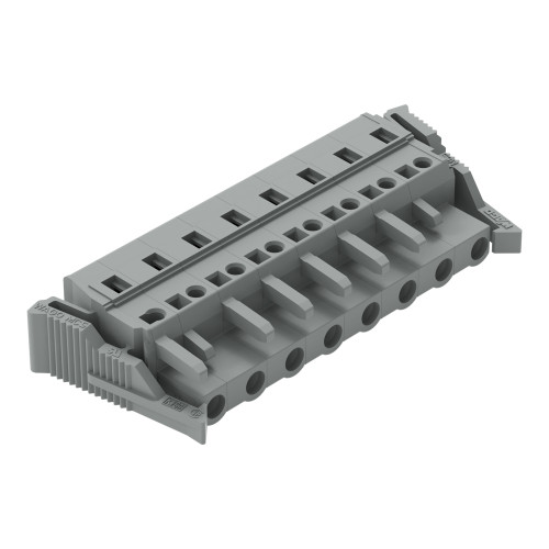 1-conductor female connector, CAGE CLAMP&reg;, 2.5 mm&sup2;, gray