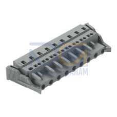 1-conductor female connector, CAGE CLAMP&reg;, 2.5 mm&sup2;, gray