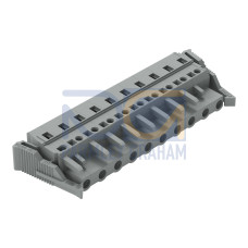 1-conductor female connector, CAGE CLAMP&reg;, 2.5 mm&sup2;, gray