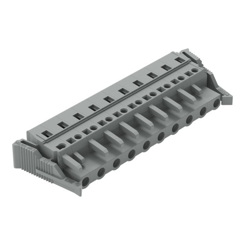 1-conductor female connector, CAGE CLAMP&reg;, 2.5 mm&sup2;, gray