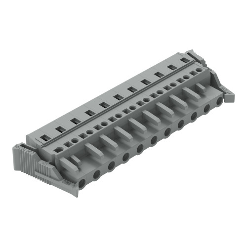 1-conductor female connector, CAGE CLAMP&reg;, 2.5 mm&sup2;, gray