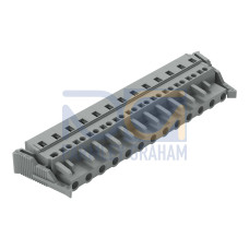 1-conductor female connector, CAGE CLAMP&reg;, 2.5 mm&sup2;, gray