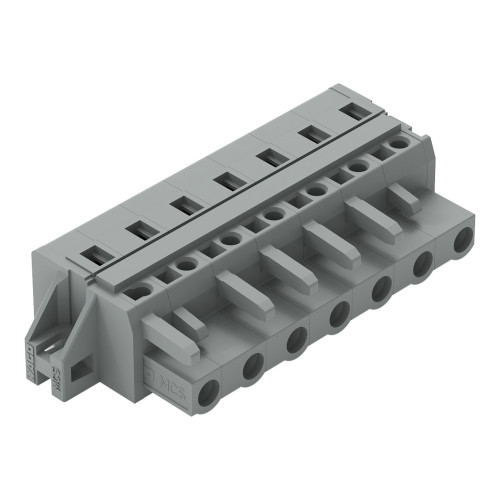 1-conductor female connector, CAGE CLAMP&reg;, 2.5 mm&sup2;, gray