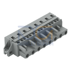 1-conductor female connector, CAGE CLAMP&reg;, 2.5 mm&sup2;, gray