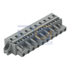 1-conductor female connector, CAGE CLAMP&reg;, 2.5 mm&sup2;, gray