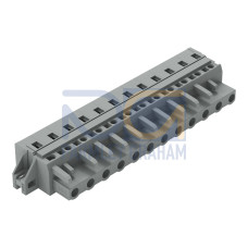 1-conductor female connector, CAGE CLAMP&reg;, 2.5 mm&sup2;, gray