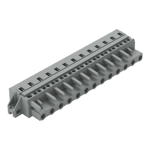 1-conductor female connector, CAGE CLAMP&reg;, 2.5 mm&sup2;, gray