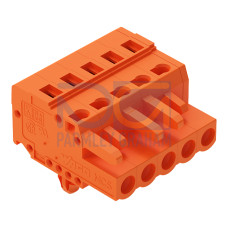 1-conductor female connector, CAGE CLAMP&reg;, 2.5 mm&sup2;, orange