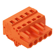 1-conductor female connector, CAGE CLAMP&reg;, 2.5 mm&sup2;, orange