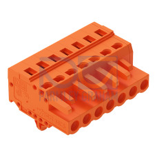 1-conductor female connector, CAGE CLAMP&reg;, 2.5 mm&sup2;, orange
