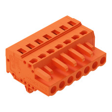 1-conductor female connector, CAGE CLAMP&reg;, 2.5 mm&sup2;, orange