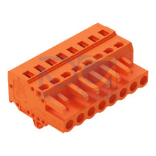 1-conductor female connector, CAGE CLAMP&reg;, 2.5 mm&sup2;, orange