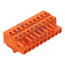 1-conductor female connector, CAGE CLAMP&reg;, 2.5 mm&sup2;, orange