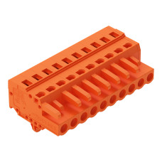 1-conductor female connector, CAGE CLAMP&reg;, 2.5 mm&sup2;, orange