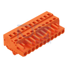 1-conductor female connector, CAGE CLAMP&reg;, 2.5 mm&sup2;, orange