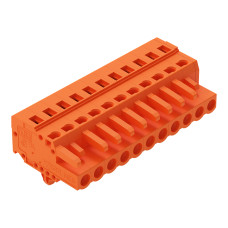 1-conductor female connector, CAGE CLAMP&reg;, 2.5 mm&sup2;, orange