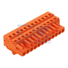 1-conductor female connector, CAGE CLAMP&reg;, 2.5 mm&sup2;, orange