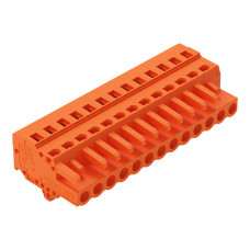 1-conductor female connector, CAGE CLAMP&reg;, 2.5 mm&sup2;, orange