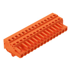 1-conductor female connector, CAGE CLAMP&reg;, 2.5 mm&sup2;, orange