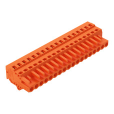 1-conductor female connector, CAGE CLAMP&reg;, 2.5 mm&sup2;, orange