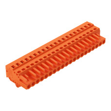 1-conductor female connector, CAGE CLAMP&reg;, 2.5 mm&sup2;, orange
