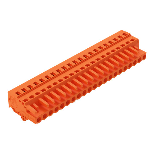 1-conductor female connector, CAGE CLAMP&reg;, 2.5 mm&sup2;, orange