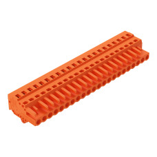 1-conductor female connector, CAGE CLAMP&reg;, 2.5 mm&sup2;, orange