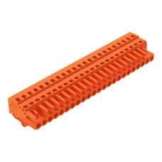 1-conductor female connector, CAGE CLAMP&reg;, 2.5 mm&sup2;, orange