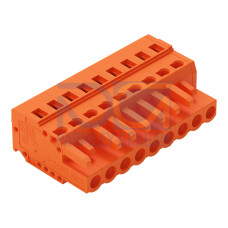 1-conductor female connector, CAGE CLAMP&reg;, 2.5 mm&sup2;, orange