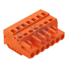 1-conductor female connector, CAGE CLAMP&reg;, 2.5 mm&sup2;, orange