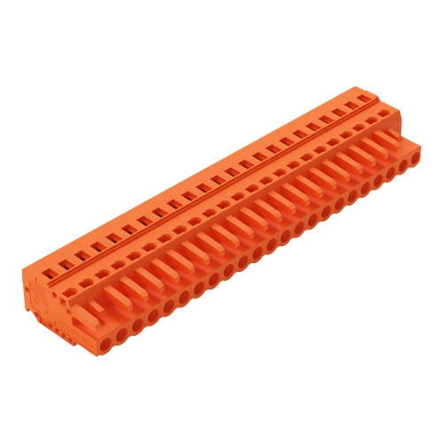 1-conductor female connector, CAGE CLAMP&reg;, 2.5 mm&sup2;, orange