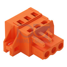 1-conductor female connector, CAGE CLAMP&reg;, 2.5 mm&sup2;, orange