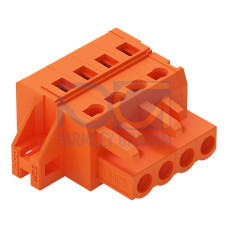 1-conductor female connector, CAGE CLAMP&reg;, 2.5 mm&sup2;, orange