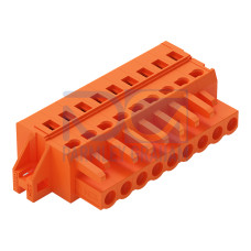 1-conductor female connector, CAGE CLAMP&reg;, 2.5 mm&sup2;, orange