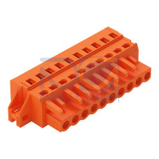 1-conductor female connector, CAGE CLAMP&reg;, 2.5 mm&sup2;, orange