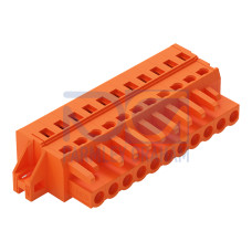 1-conductor female connector, CAGE CLAMP&reg;, 2.5 mm&sup2;, orange