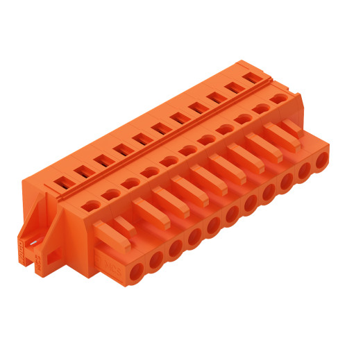 1-conductor female connector, CAGE CLAMP&reg;, 2.5 mm&sup2;, orange