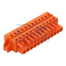 1-conductor female connector, CAGE CLAMP&reg;, 2.5 mm&sup2;, orange