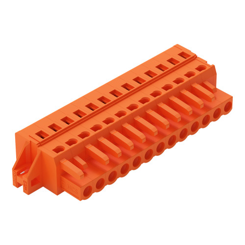 1-conductor female connector, CAGE CLAMP&reg;, 2.5 mm&sup2;, orange