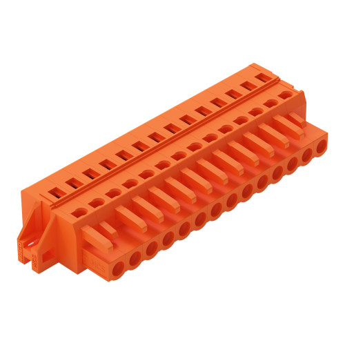 1-conductor female connector, CAGE CLAMP&reg;, 2.5 mm&sup2;, orange