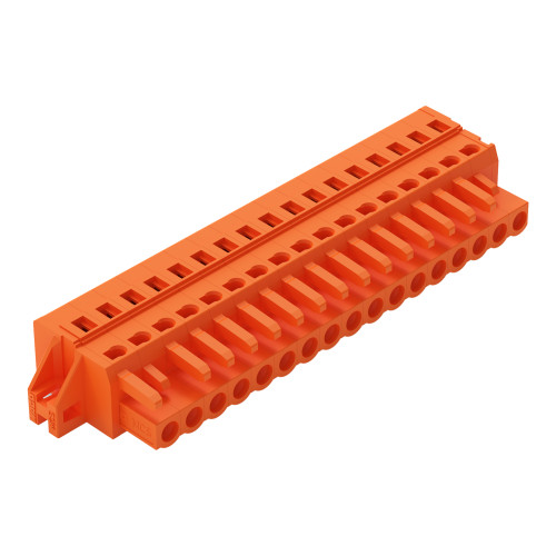 1-conductor female connector, CAGE CLAMP&reg;, 2.5 mm&sup2;, orange