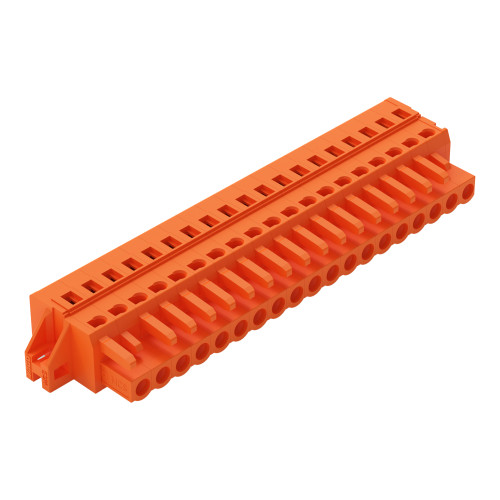 1-conductor female connector, CAGE CLAMP&reg;, 2.5 mm&sup2;, orange