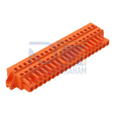 1-conductor female connector, CAGE CLAMP&reg;, 2.5 mm&sup2;, orange