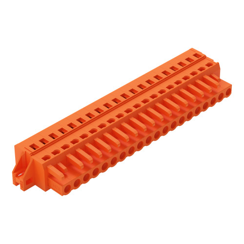 1-conductor female connector, CAGE CLAMP&reg;, 2.5 mm&sup2;, orange