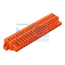 1-conductor female connector, CAGE CLAMP&reg;, 2.5 mm&sup2;, orange