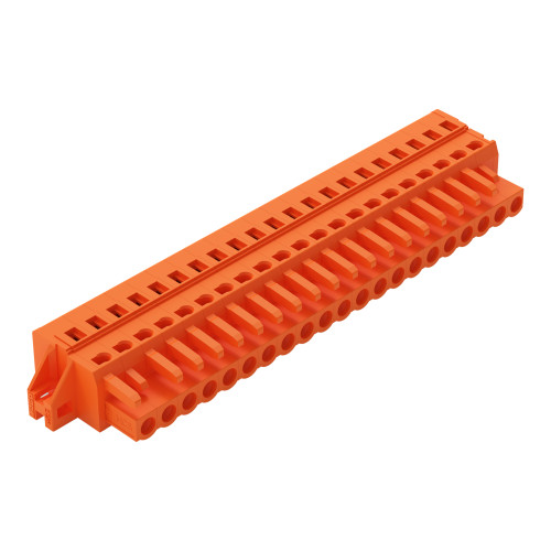 1-conductor female connector, CAGE CLAMP&reg;, 2.5 mm&sup2;, orange